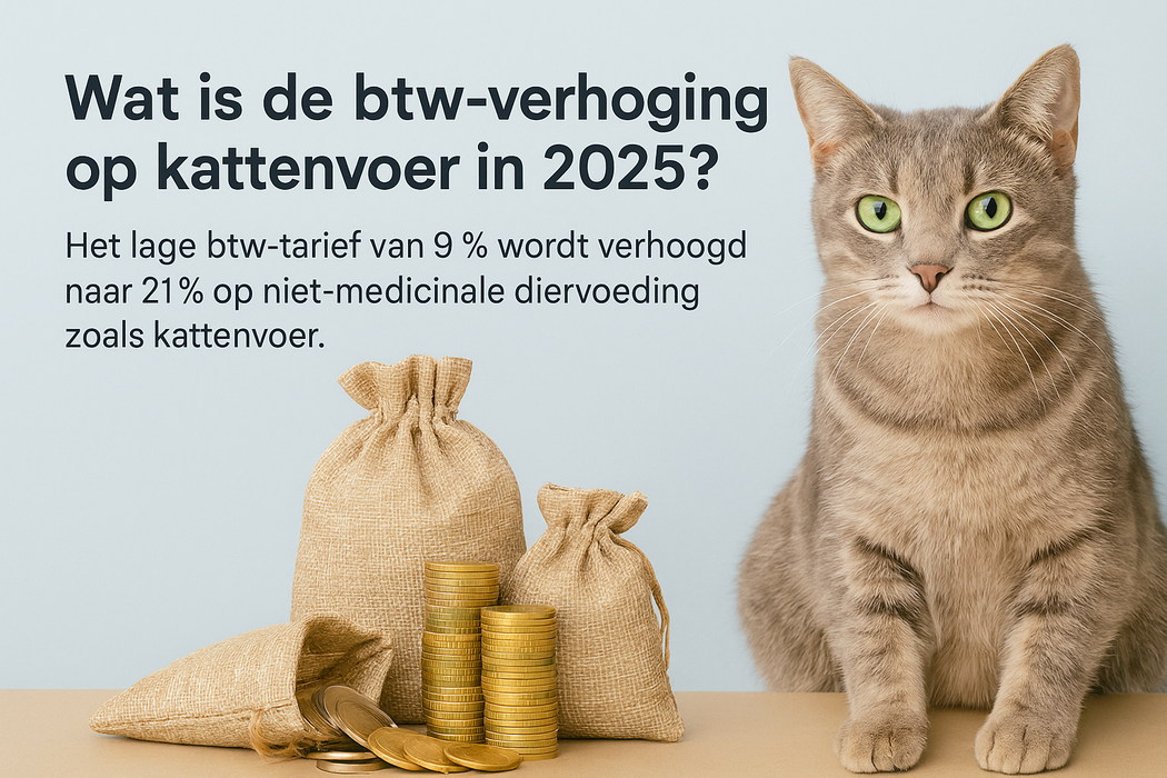 Wat is de btw-verhoging op kattenvoer in 2025?