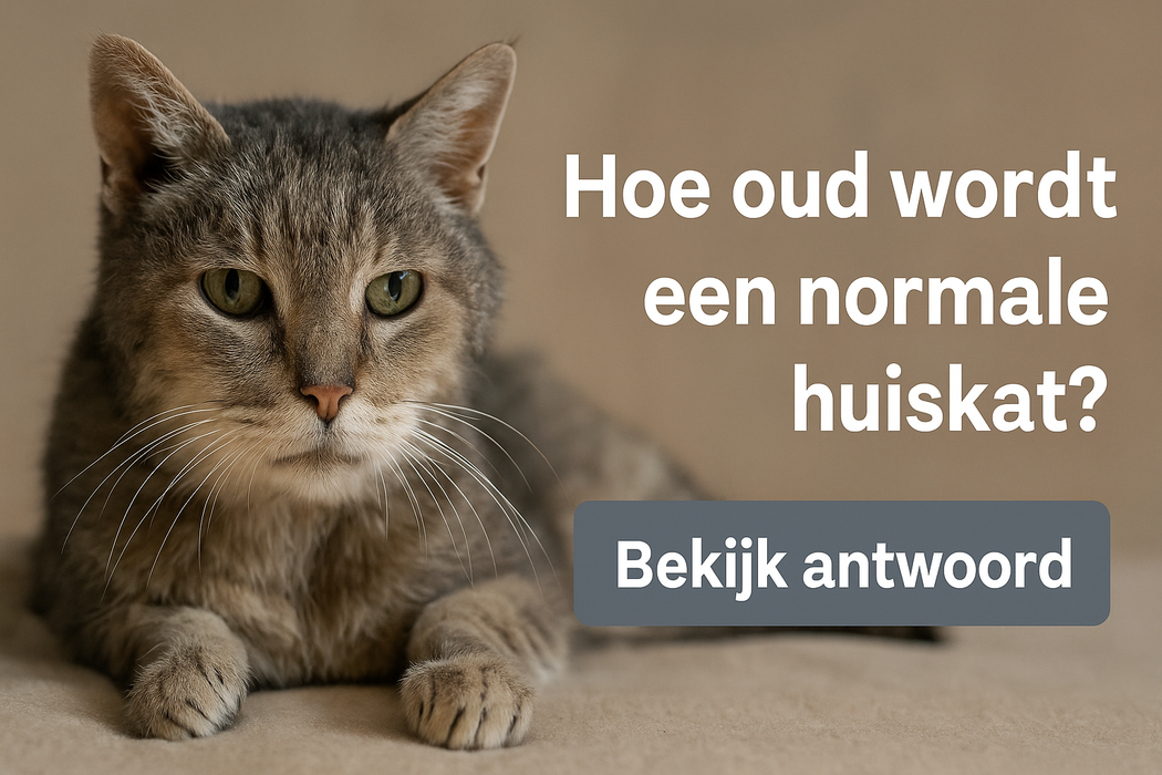 Hoe oud wordt een normale huiskat?