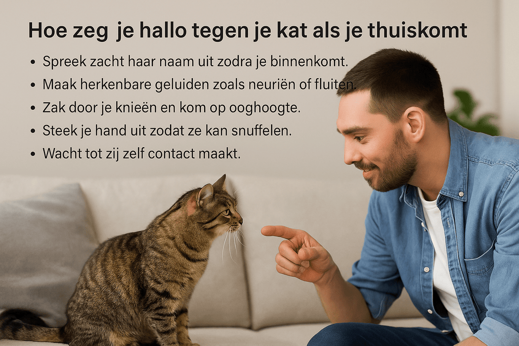 Hoe zeg je hallo tegen je kat?