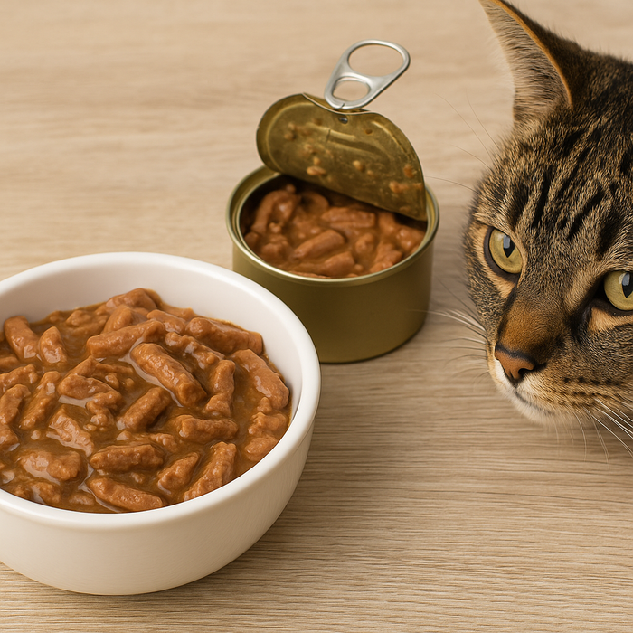 Hoeveel natvoer mag een kat per dag?