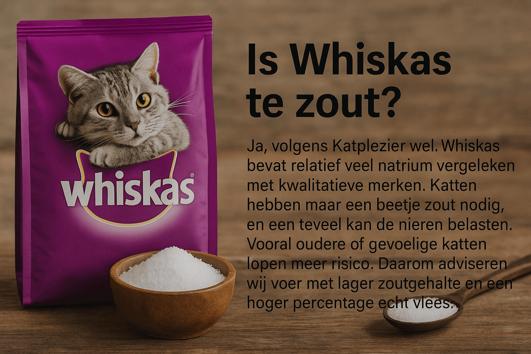 Is Whiskas te zout?