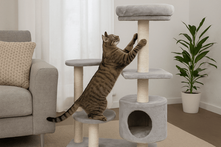 Krabpaal kat Action