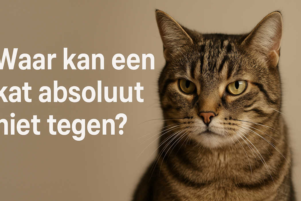 Waar kan een kat absoluut niet tegen?