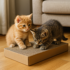 Zijn kartonnen krabpalen veilig voor kittens?