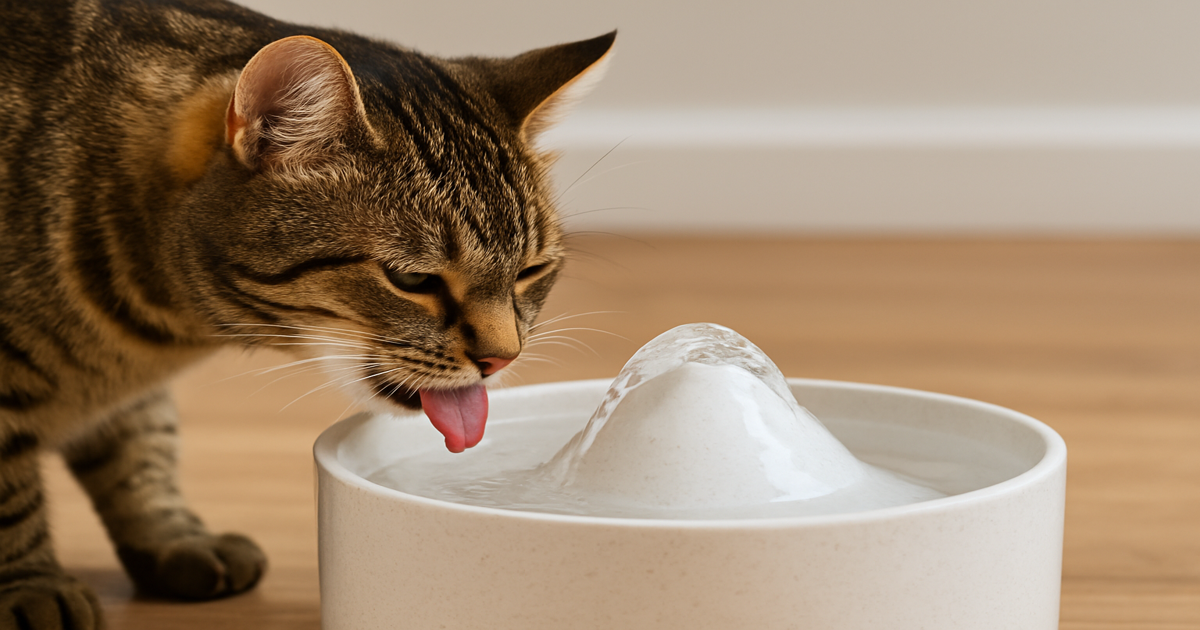Drinken katten beter uit een fontein?