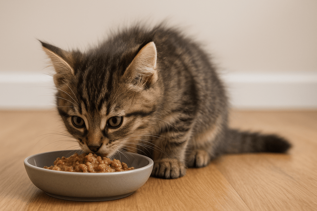 hoeveel natvoer kitten per dag