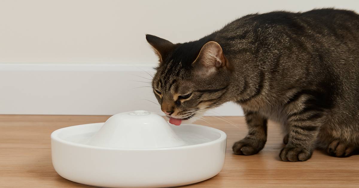 Hoe vaak water verversen fontein kat?