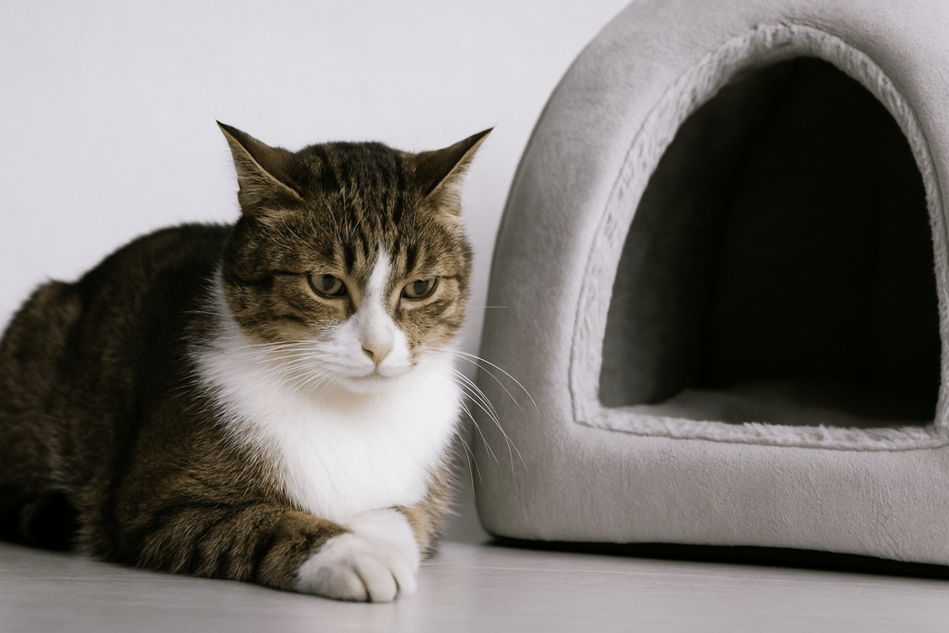 kat eet niet door stress