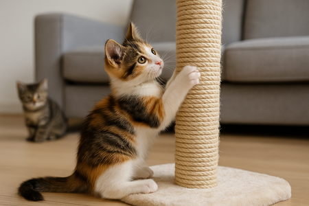 Mogen kittens krabpalen gebruiken?
