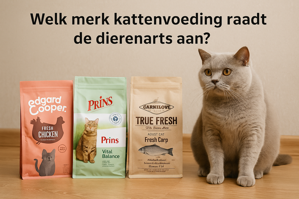 Welk merk kattenvoeding raadt de dierenarts aan?
