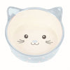 Happy Pet Voerbak Kat Polka Blauw / Creme