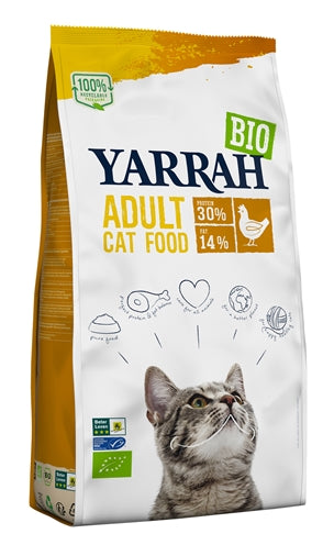 Yarrah Cat Biologische Brokken Kip 2.4 kg - Kattenvoer