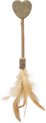 Trixie Matatabi Lolly Hart Catnip Kattenspeelgoed Met Veren - Kattenspeelgoed