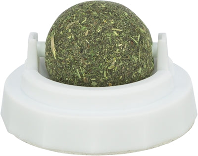 Trixie Catnip Bal Met Houder Zelfklevend - Kattenspeelgoed
