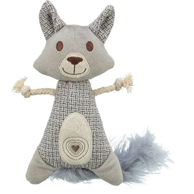 Trixie Wasbeer Xxl Pluche / Stof Met Veer Met Catnip - Kattenspeelgoed
